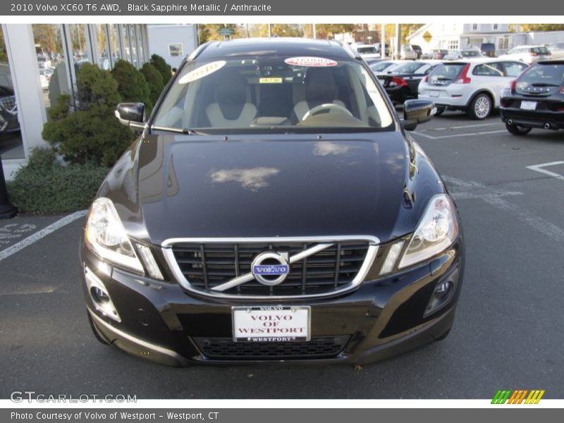 Black Sapphire Metallic / Anthracite 2010 Volvo XC60 T6 AWD