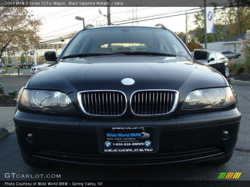 Black Sapphire Metallic / Sand 2004 BMW 3 Series 325xi Wagon