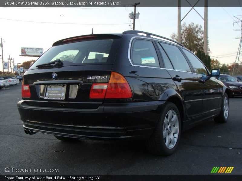 Black Sapphire Metallic / Sand 2004 BMW 3 Series 325xi Wagon