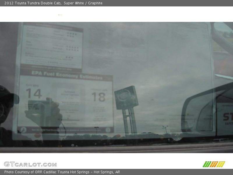 Super White / Graphite 2012 Toyota Tundra Double Cab