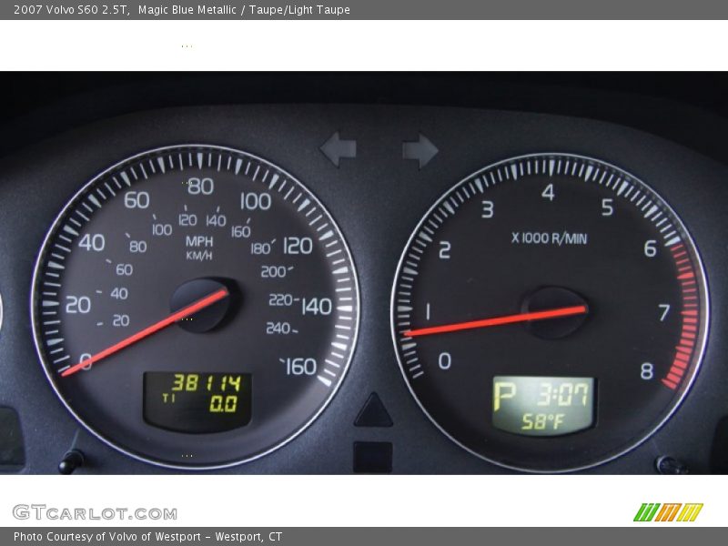 Magic Blue Metallic / Taupe/Light Taupe 2007 Volvo S60 2.5T