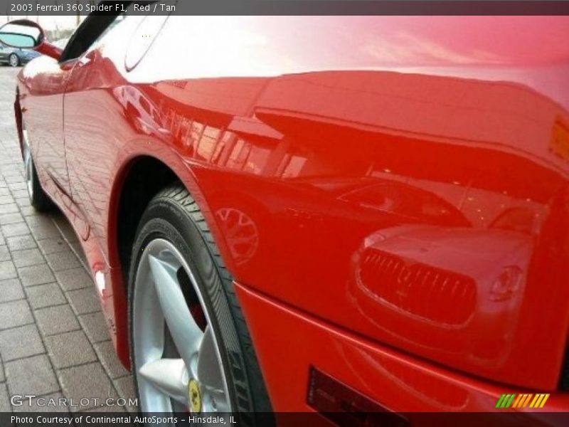 Red / Tan 2003 Ferrari 360 Spider F1