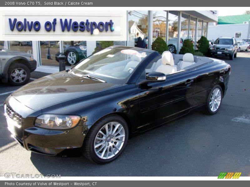 Solid Black / Calcite Cream 2008 Volvo C70 T5