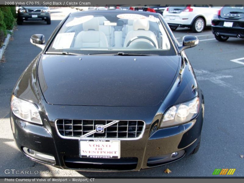 Solid Black / Calcite Cream 2008 Volvo C70 T5