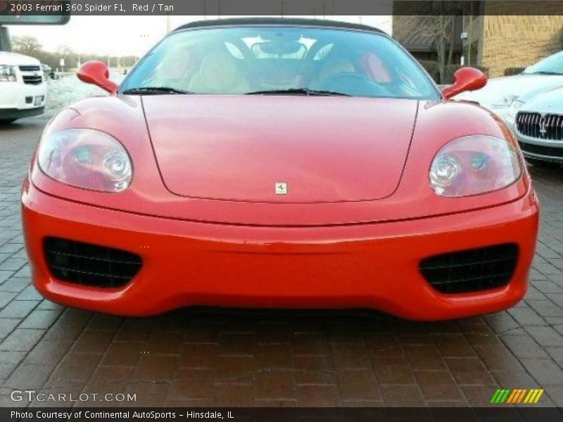 Red / Tan 2003 Ferrari 360 Spider F1