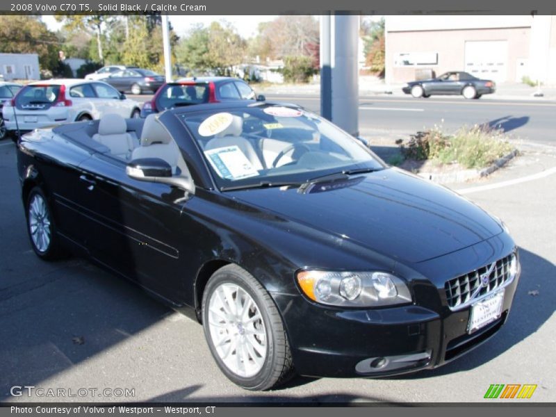 Solid Black / Calcite Cream 2008 Volvo C70 T5