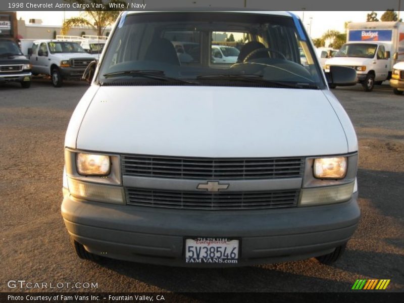 White / Navy 1998 Chevrolet Astro Cargo Van