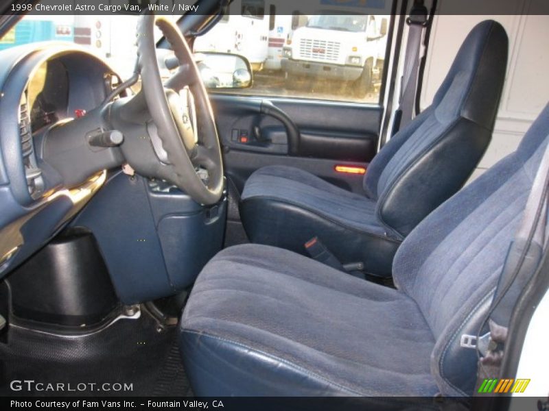 White / Navy 1998 Chevrolet Astro Cargo Van
