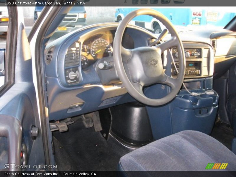 White / Navy 1998 Chevrolet Astro Cargo Van