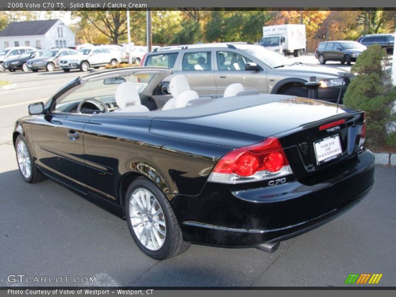 Solid Black / Calcite Cream 2008 Volvo C70 T5