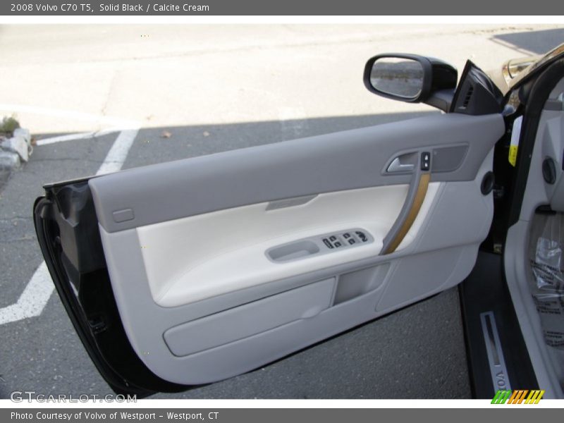 Solid Black / Calcite Cream 2008 Volvo C70 T5