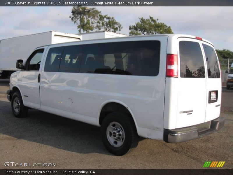 Summit White / Medium Dark Pewter 2005 Chevrolet Express 3500 15 Passenger Van