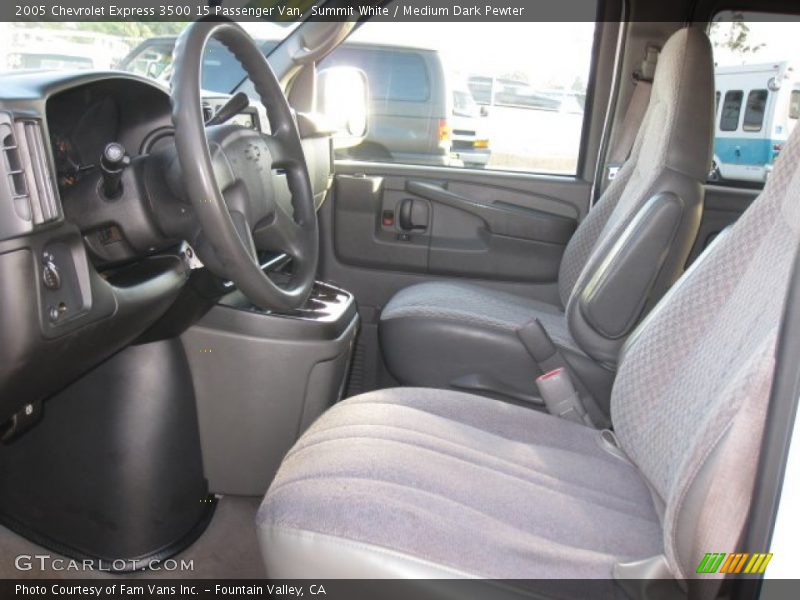 Summit White / Medium Dark Pewter 2005 Chevrolet Express 3500 15 Passenger Van