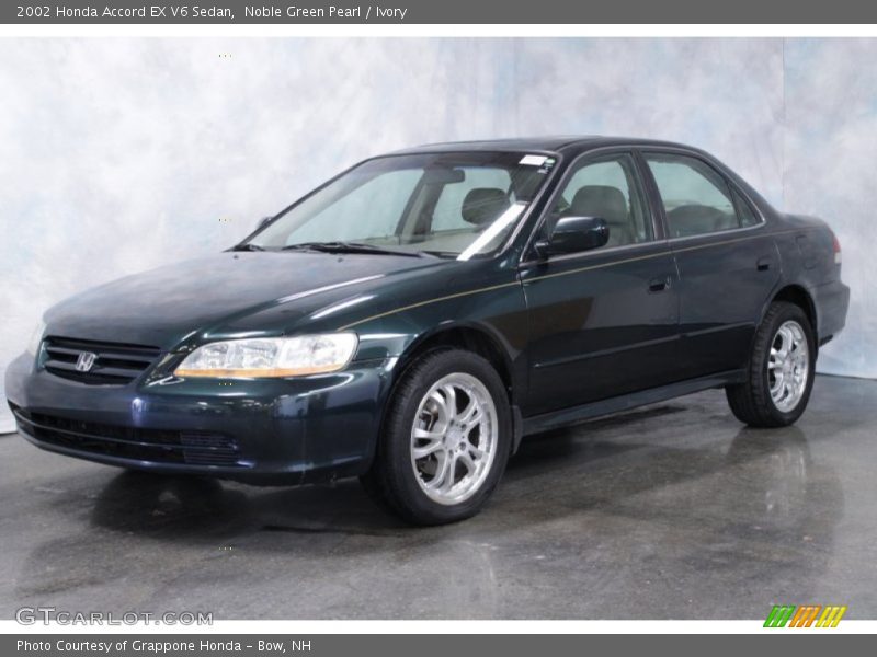 Noble Green Pearl / Ivory 2002 Honda Accord EX V6 Sedan