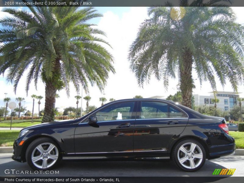 Black / Black 2010 Mercedes-Benz C 300 Sport