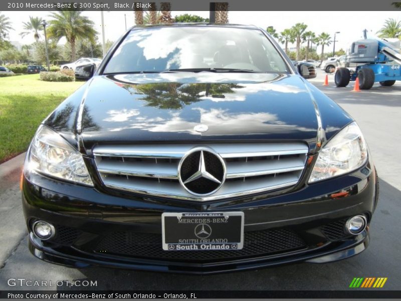 Black / Black 2010 Mercedes-Benz C 300 Sport