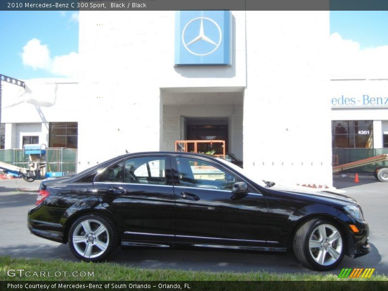 Black / Black 2010 Mercedes-Benz C 300 Sport