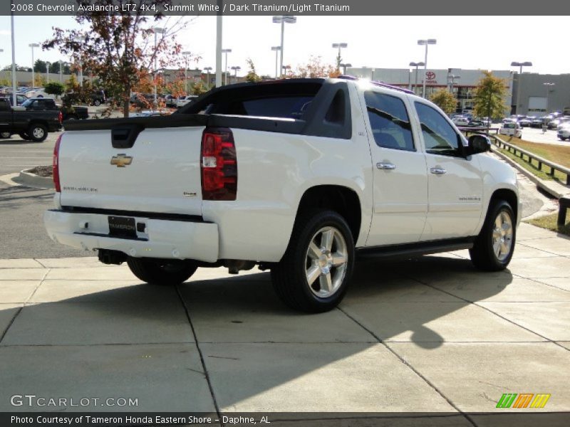 Summit White / Dark Titanium/Light Titanium 2008 Chevrolet Avalanche LTZ 4x4