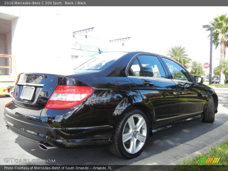 Black / Black 2010 Mercedes-Benz C 300 Sport
