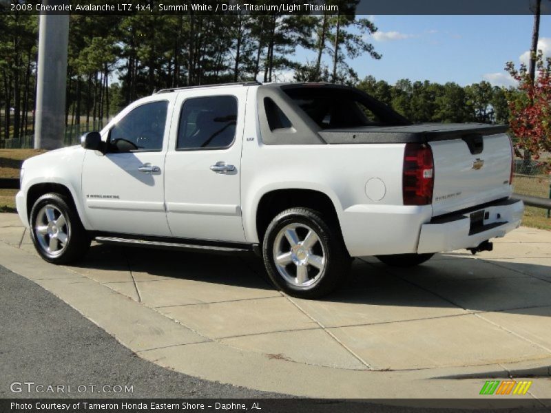 Summit White / Dark Titanium/Light Titanium 2008 Chevrolet Avalanche LTZ 4x4