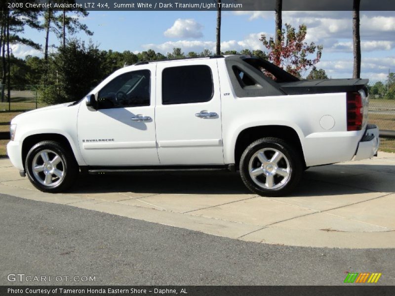 Summit White / Dark Titanium/Light Titanium 2008 Chevrolet Avalanche LTZ 4x4