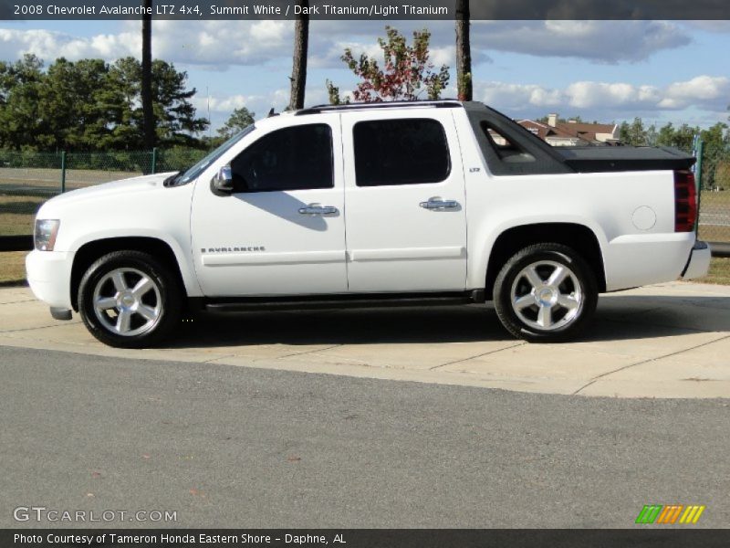 Summit White / Dark Titanium/Light Titanium 2008 Chevrolet Avalanche LTZ 4x4