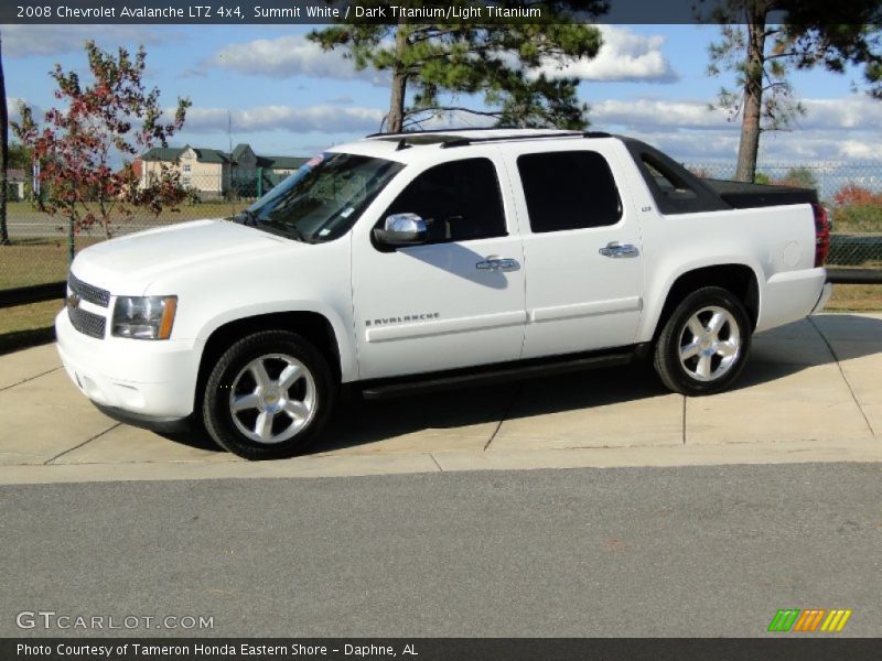 Summit White / Dark Titanium/Light Titanium 2008 Chevrolet Avalanche LTZ 4x4