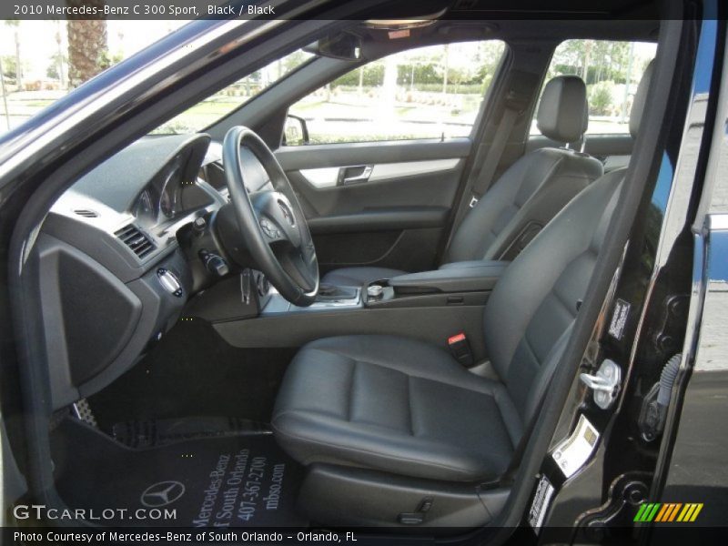 Black / Black 2010 Mercedes-Benz C 300 Sport