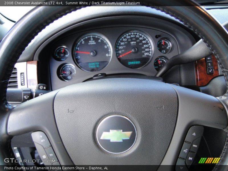 Summit White / Dark Titanium/Light Titanium 2008 Chevrolet Avalanche LTZ 4x4