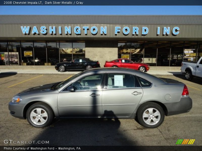 Dark Silver Metallic / Gray 2008 Chevrolet Impala LT