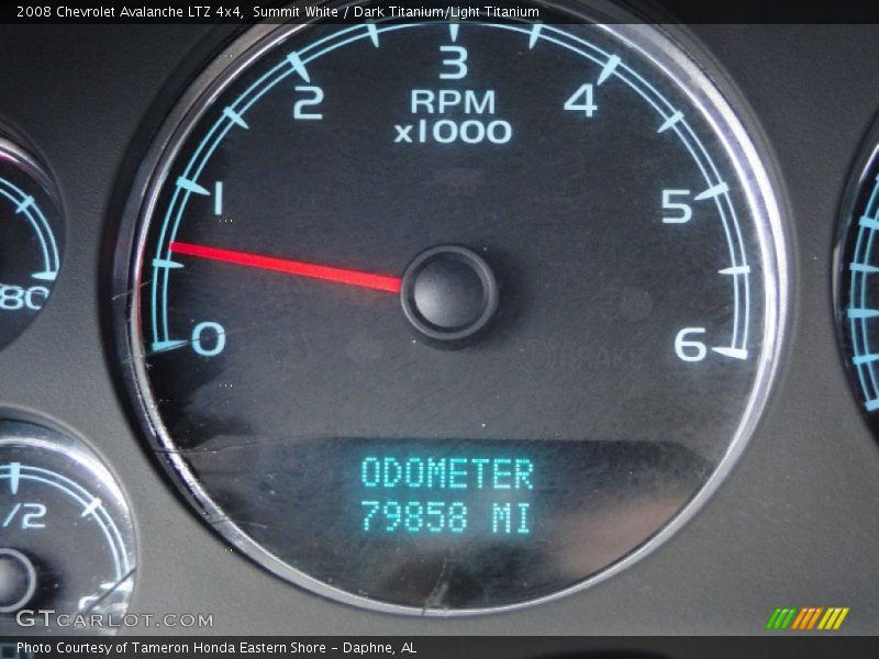 Summit White / Dark Titanium/Light Titanium 2008 Chevrolet Avalanche LTZ 4x4
