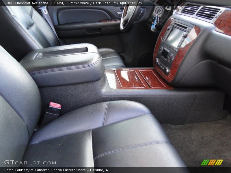 Summit White / Dark Titanium/Light Titanium 2008 Chevrolet Avalanche LTZ 4x4