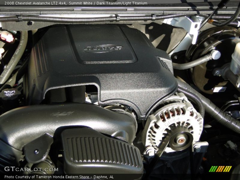 Summit White / Dark Titanium/Light Titanium 2008 Chevrolet Avalanche LTZ 4x4