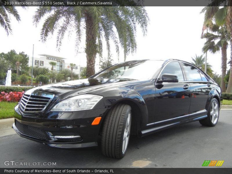 Black / Cashmere/Savanna 2010 Mercedes-Benz S 550 Sedan