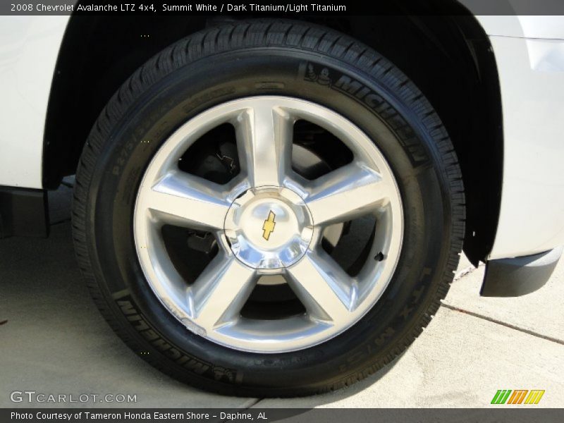 Summit White / Dark Titanium/Light Titanium 2008 Chevrolet Avalanche LTZ 4x4