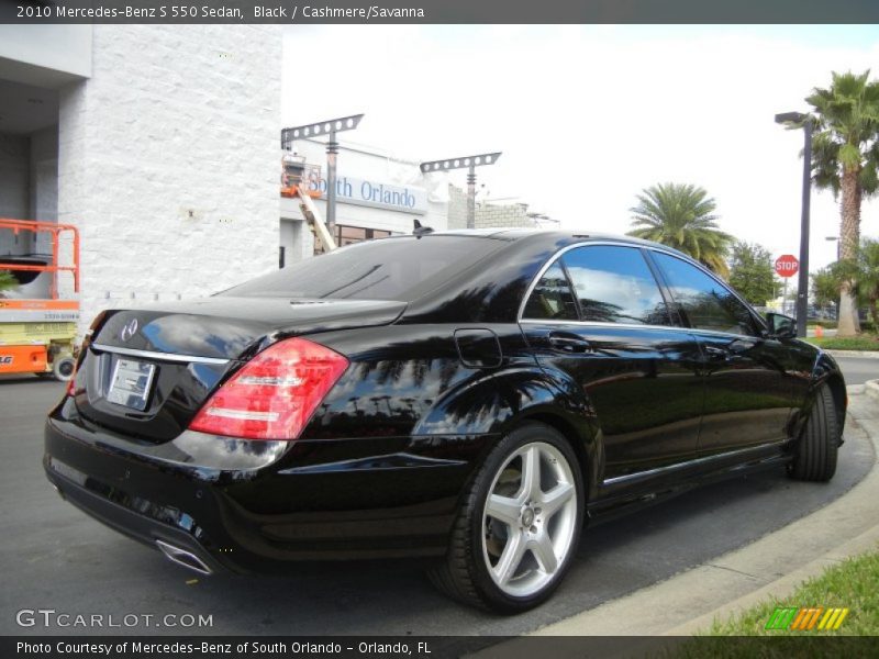 Black / Cashmere/Savanna 2010 Mercedes-Benz S 550 Sedan
