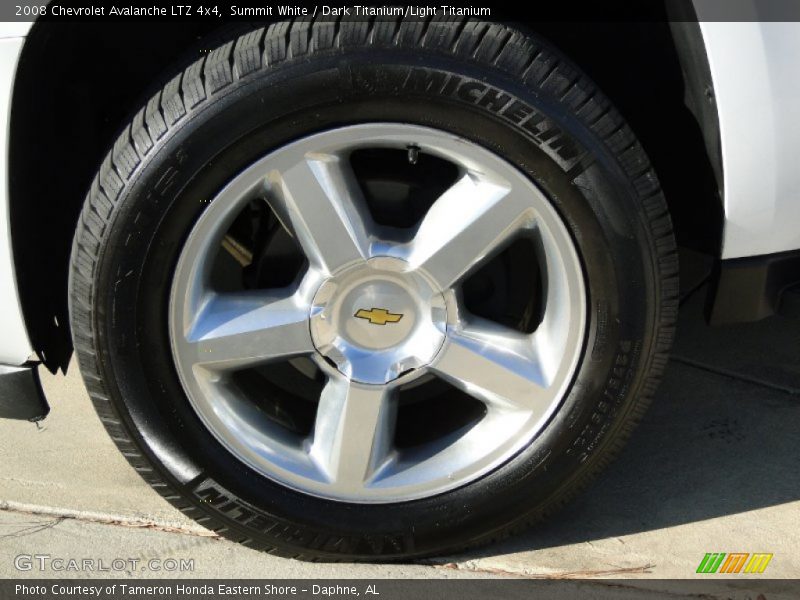 Summit White / Dark Titanium/Light Titanium 2008 Chevrolet Avalanche LTZ 4x4