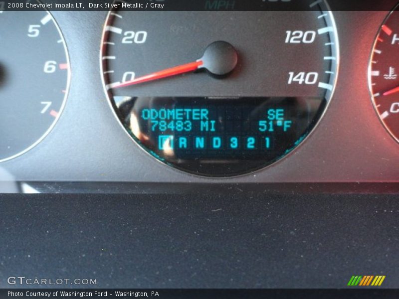 Dark Silver Metallic / Gray 2008 Chevrolet Impala LT