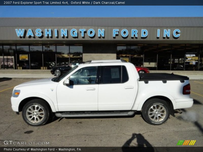Oxford White / Dark Charcoal/Camel 2007 Ford Explorer Sport Trac Limited 4x4