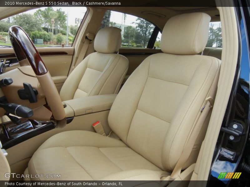 Black / Cashmere/Savanna 2010 Mercedes-Benz S 550 Sedan