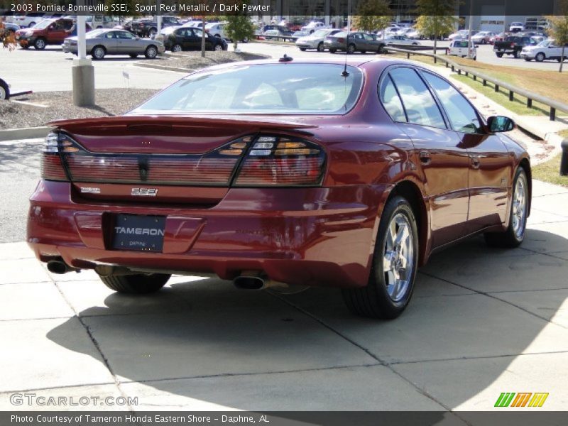 Sport Red Metallic / Dark Pewter 2003 Pontiac Bonneville SSEi