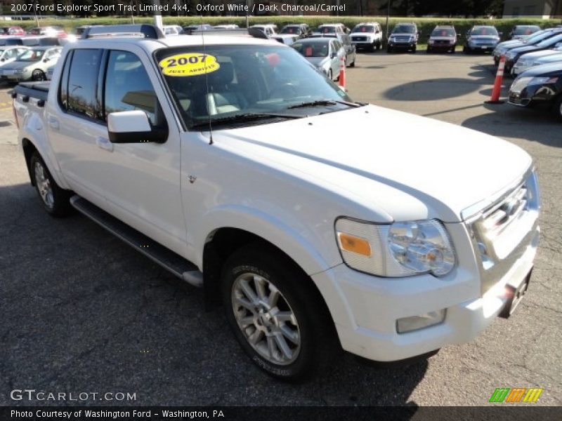 Oxford White / Dark Charcoal/Camel 2007 Ford Explorer Sport Trac Limited 4x4