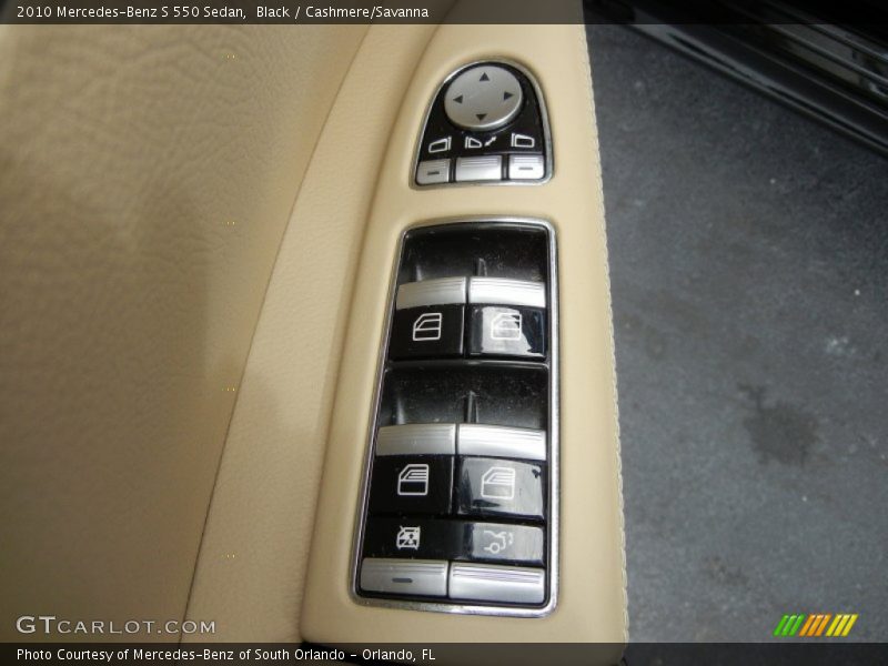 Black / Cashmere/Savanna 2010 Mercedes-Benz S 550 Sedan