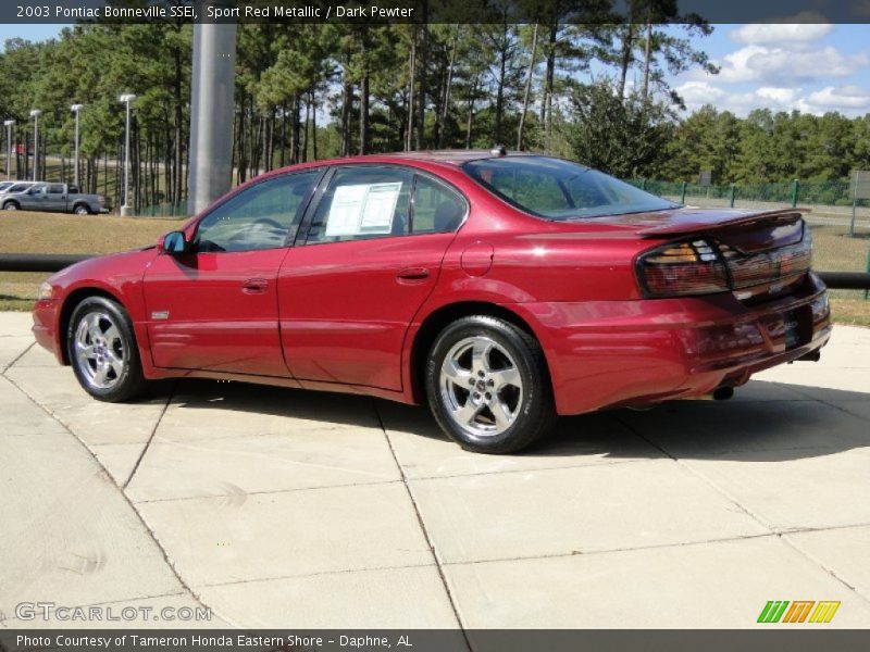Sport Red Metallic / Dark Pewter 2003 Pontiac Bonneville SSEi