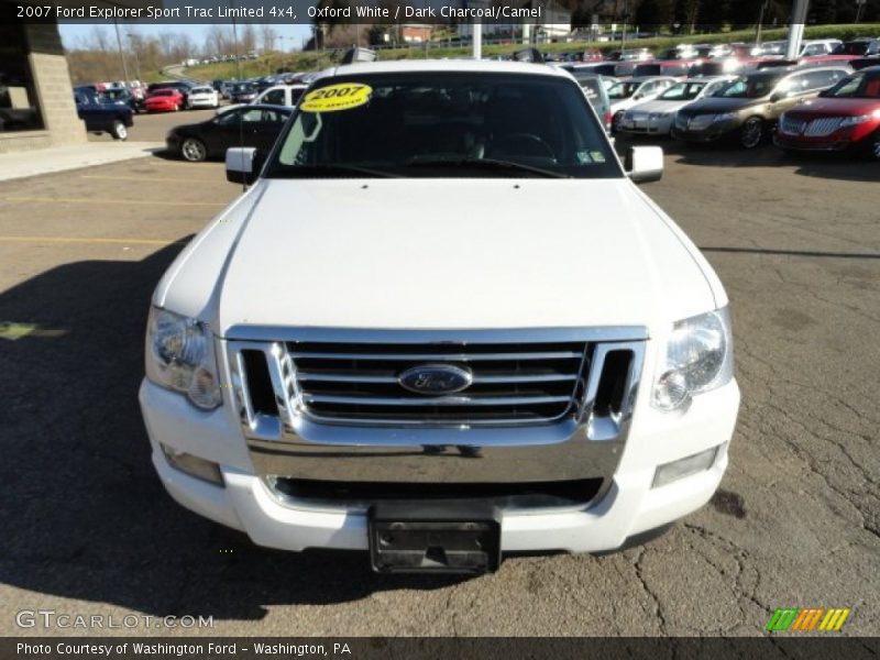 Oxford White / Dark Charcoal/Camel 2007 Ford Explorer Sport Trac Limited 4x4