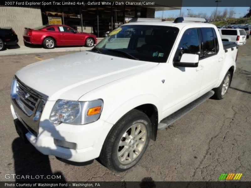 Oxford White / Dark Charcoal/Camel 2007 Ford Explorer Sport Trac Limited 4x4