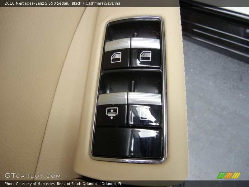 Black / Cashmere/Savanna 2010 Mercedes-Benz S 550 Sedan