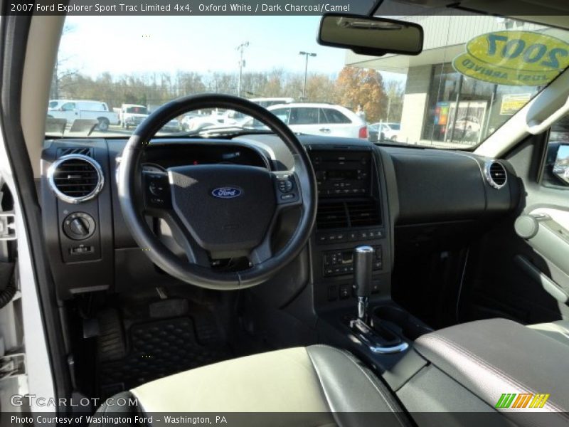 Oxford White / Dark Charcoal/Camel 2007 Ford Explorer Sport Trac Limited 4x4