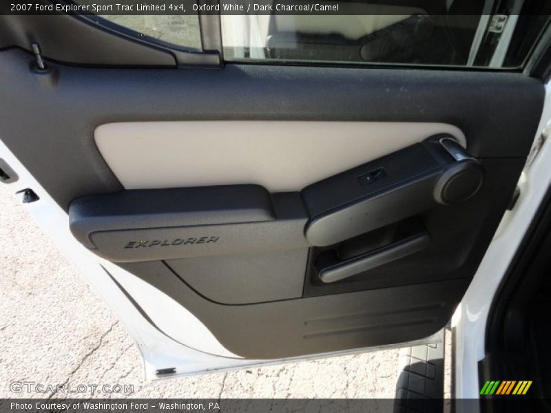 Oxford White / Dark Charcoal/Camel 2007 Ford Explorer Sport Trac Limited 4x4