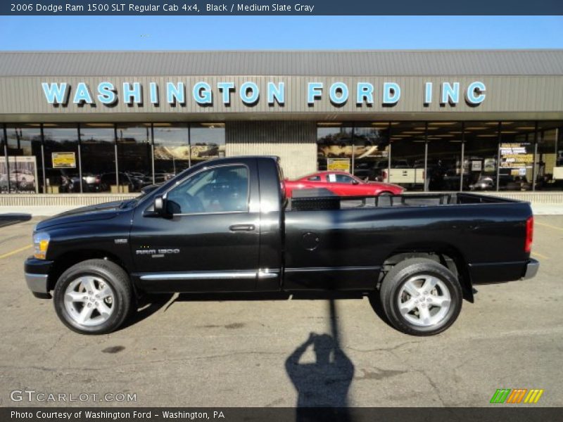 Black / Medium Slate Gray 2006 Dodge Ram 1500 SLT Regular Cab 4x4